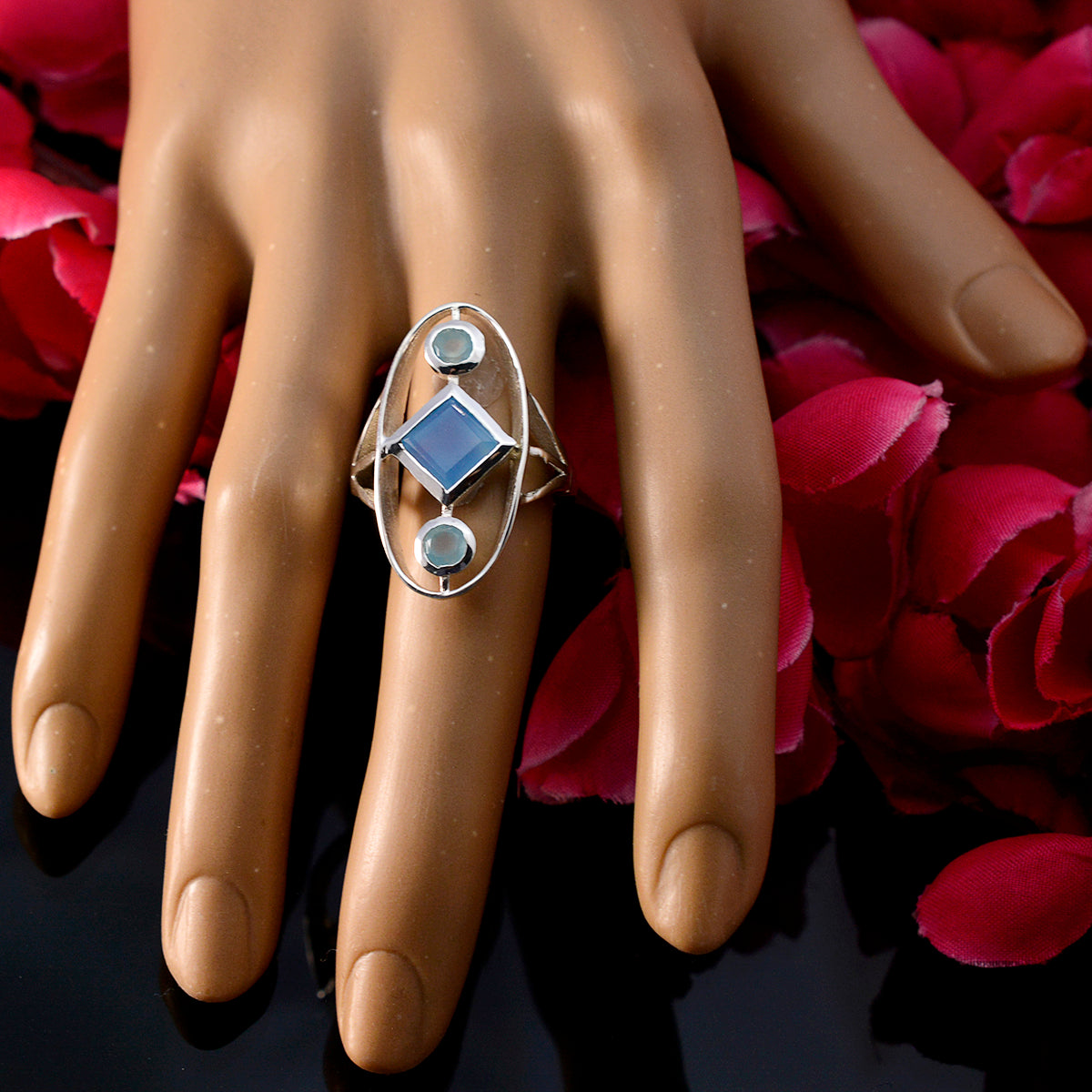 Lili Glamorous multicolor Trilogy Ring