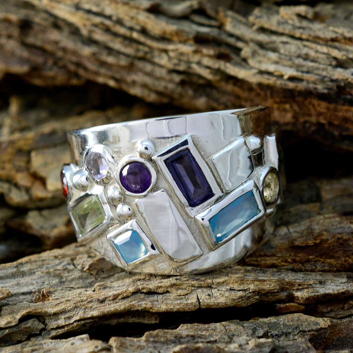 Katharina Abstract multicolor multiple Ring