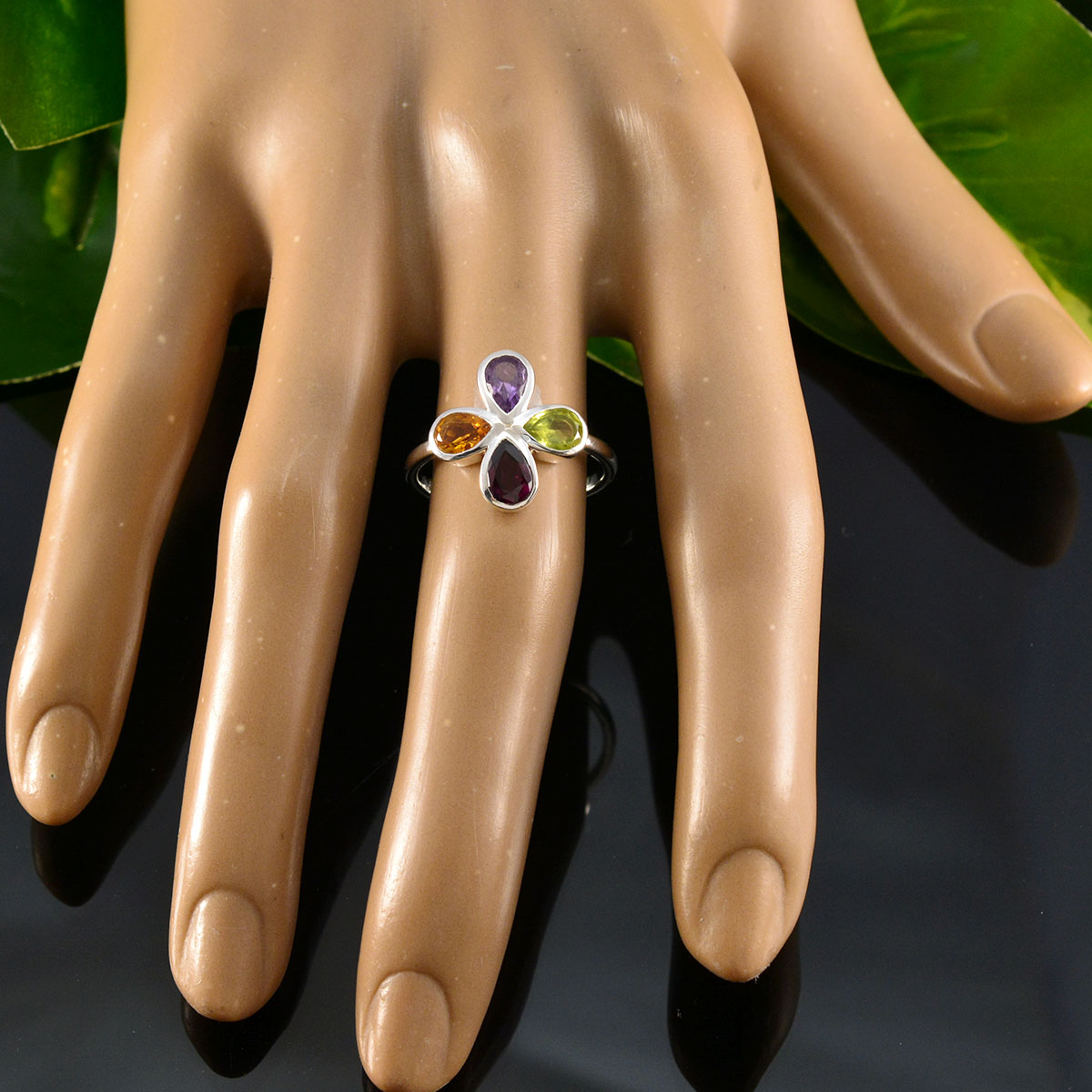 Aiko Floral multicolor quarter Ring