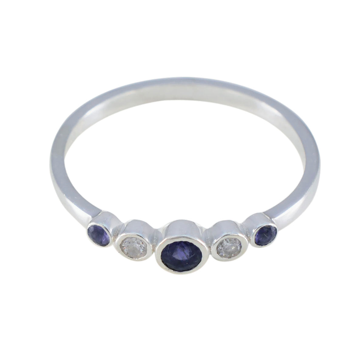 Natcha Romantic multicolor Penta Ring Multi Stone Multicolor