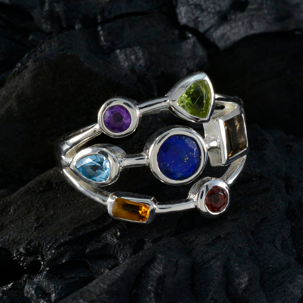 Camila Modern multicolor Hepta Ring