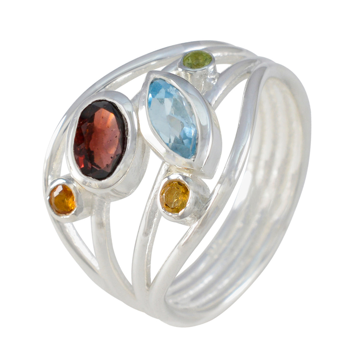 Isadora Modern multicolor Penta Ring