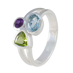 Mathilde Abstract multicolor Trilogy Ring