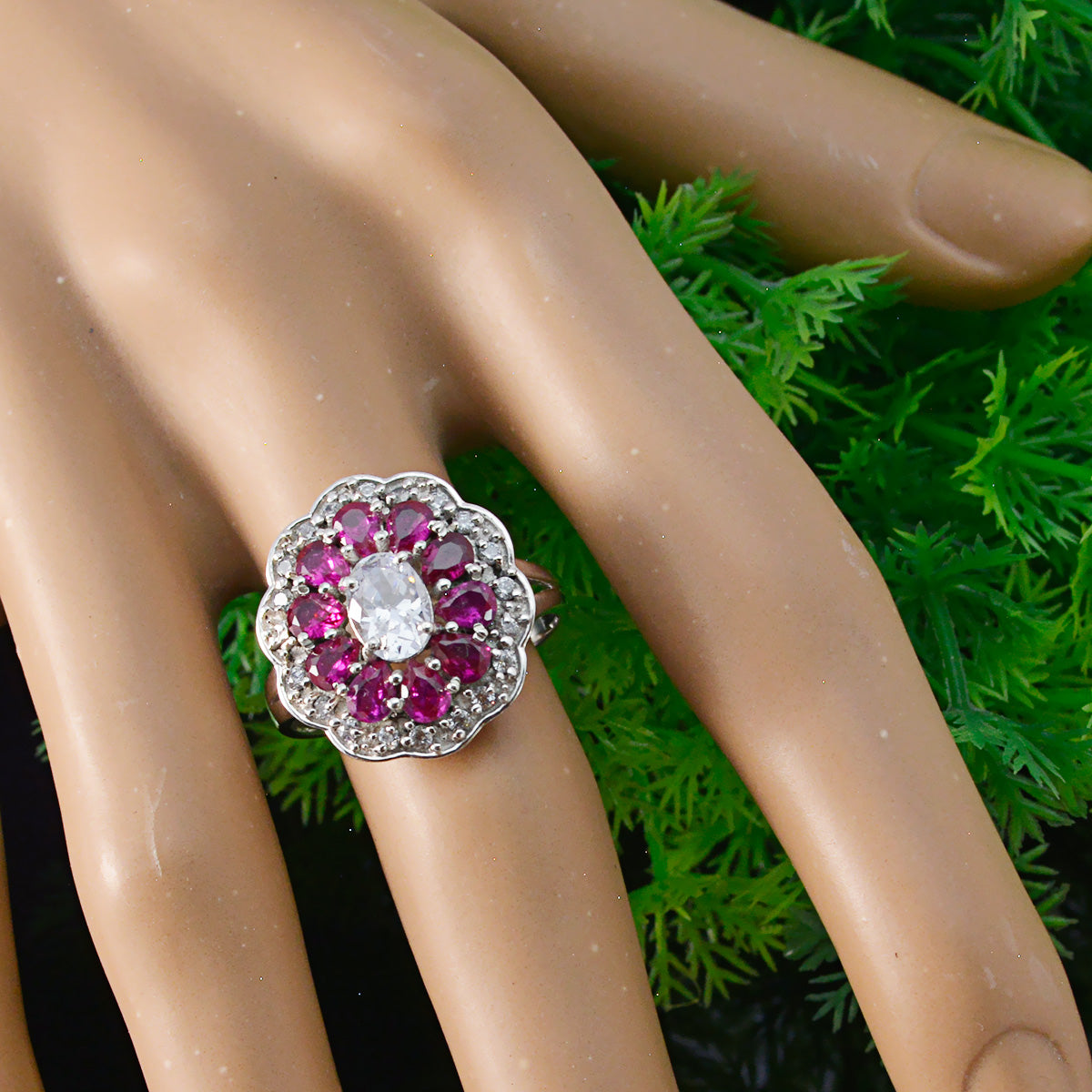 Nisa Contemporary multicolor multiple Ring