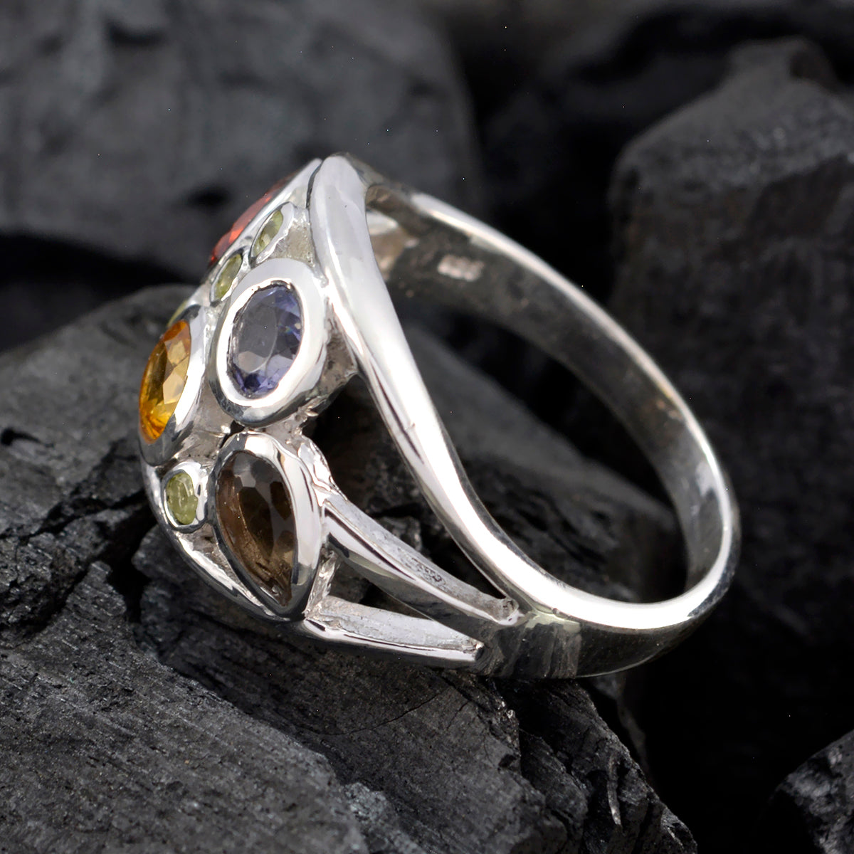 zazlle Modern multicolor quarter Ring