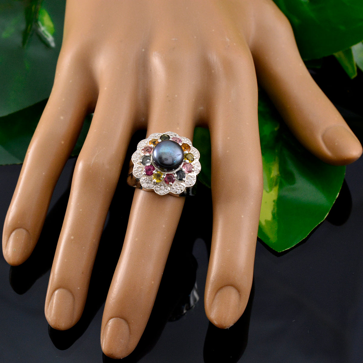 Claire Cocktail multicolor Halo Ring