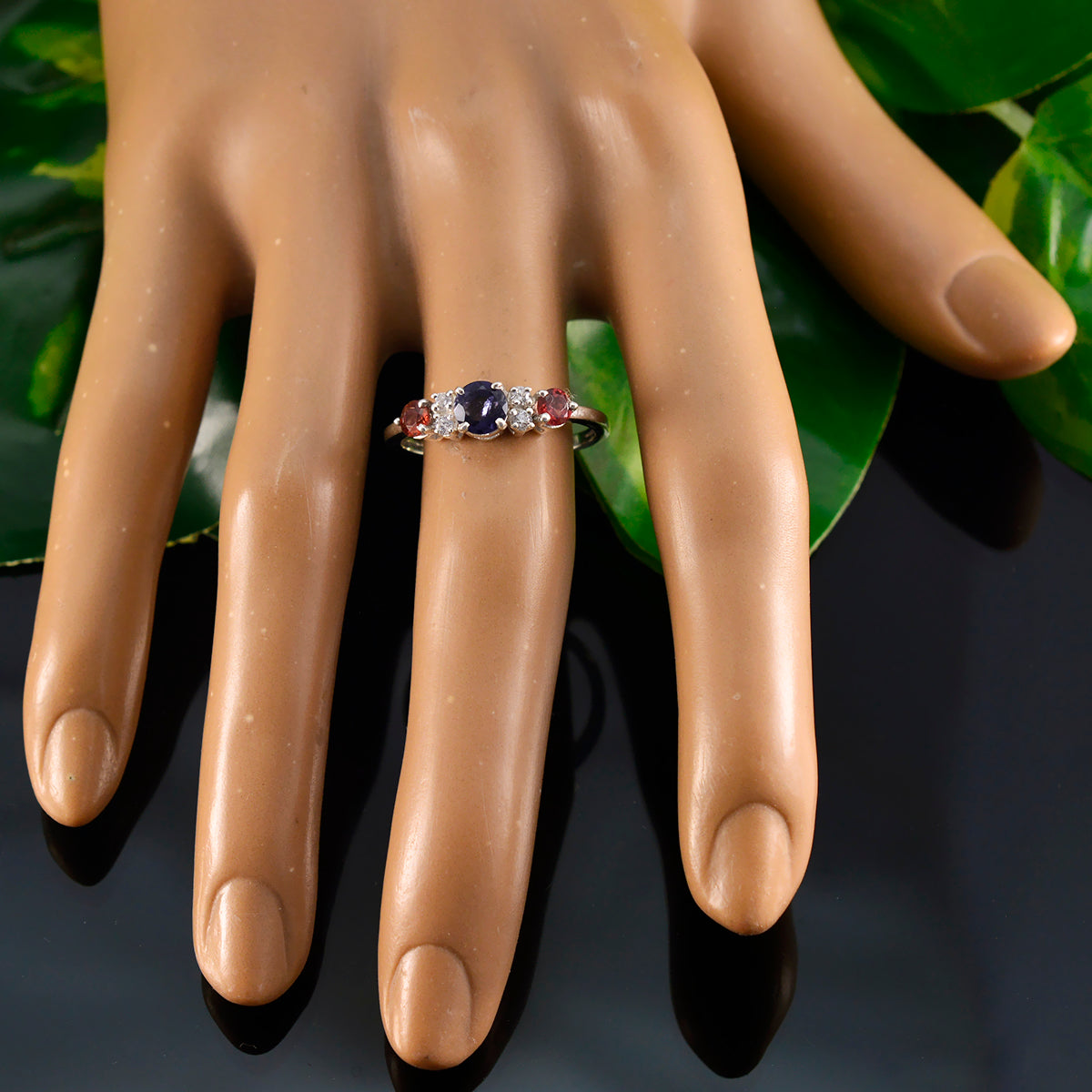 Maria Contemporary multicolor Trilogy Ring