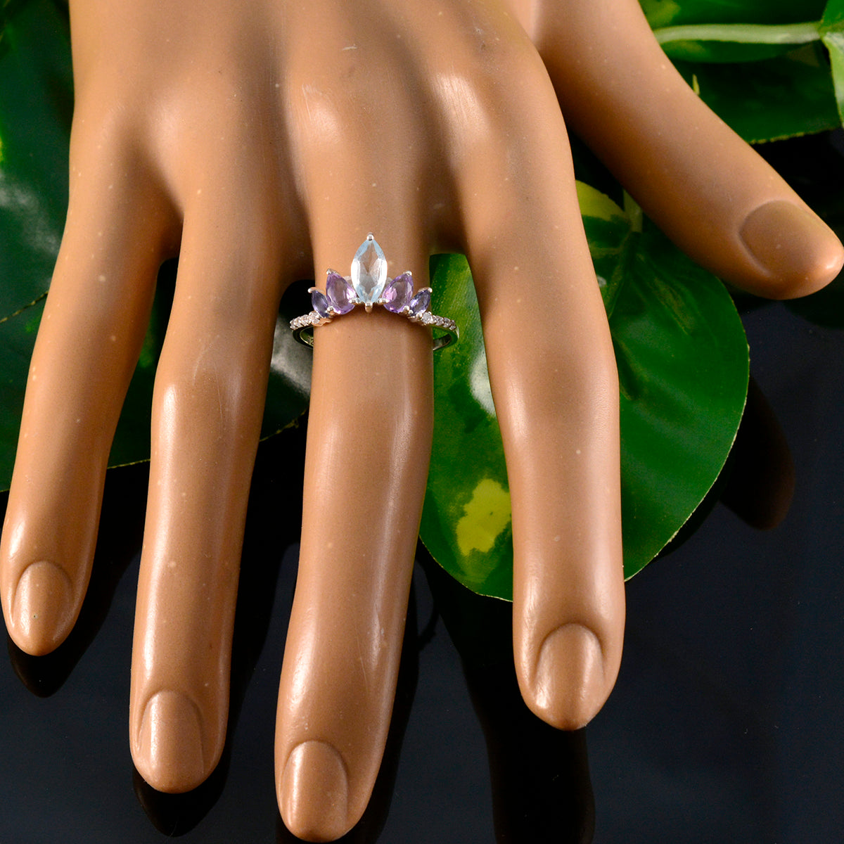 Sakura crown multicolor Penta Ring