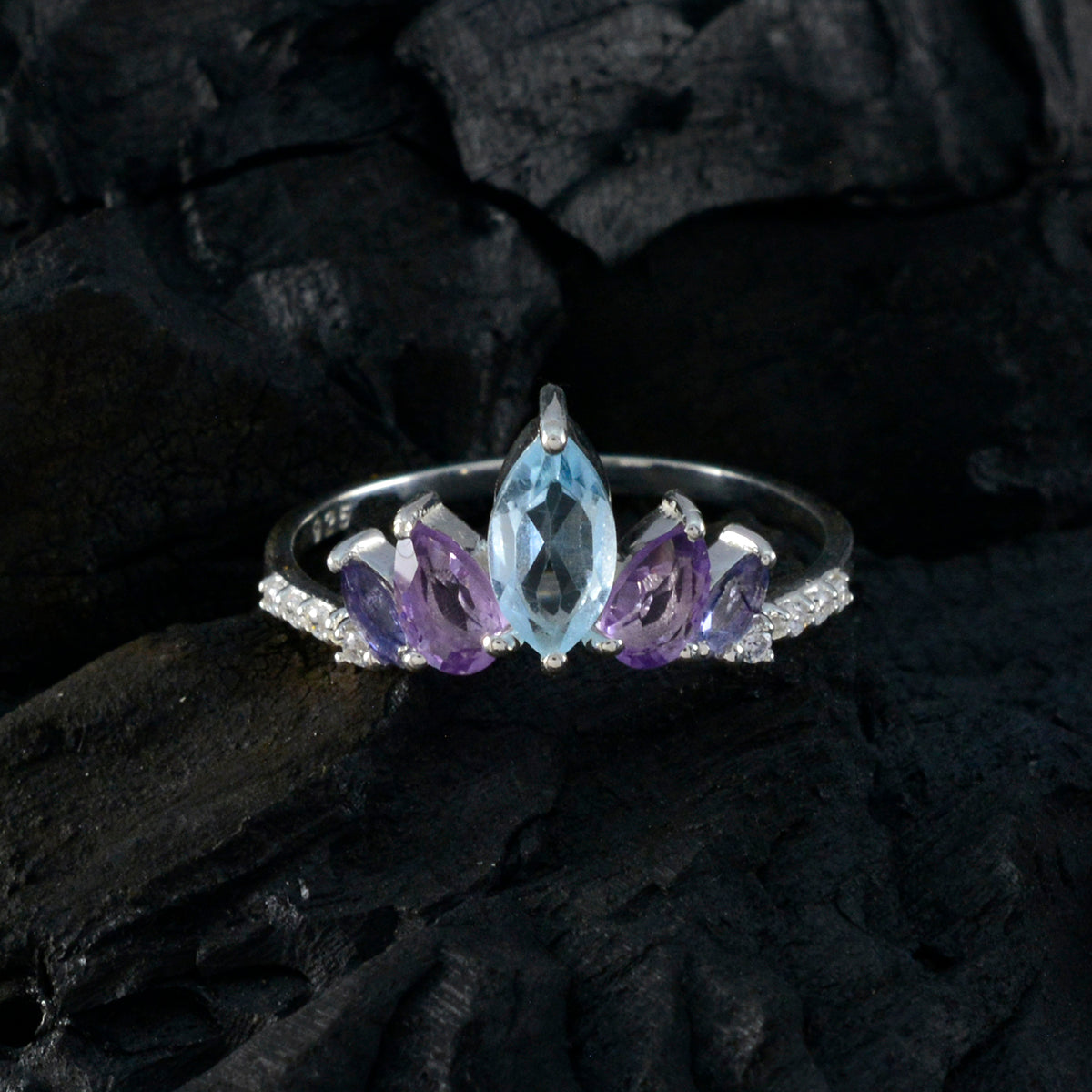 Sakura crown multicolor Penta Ring