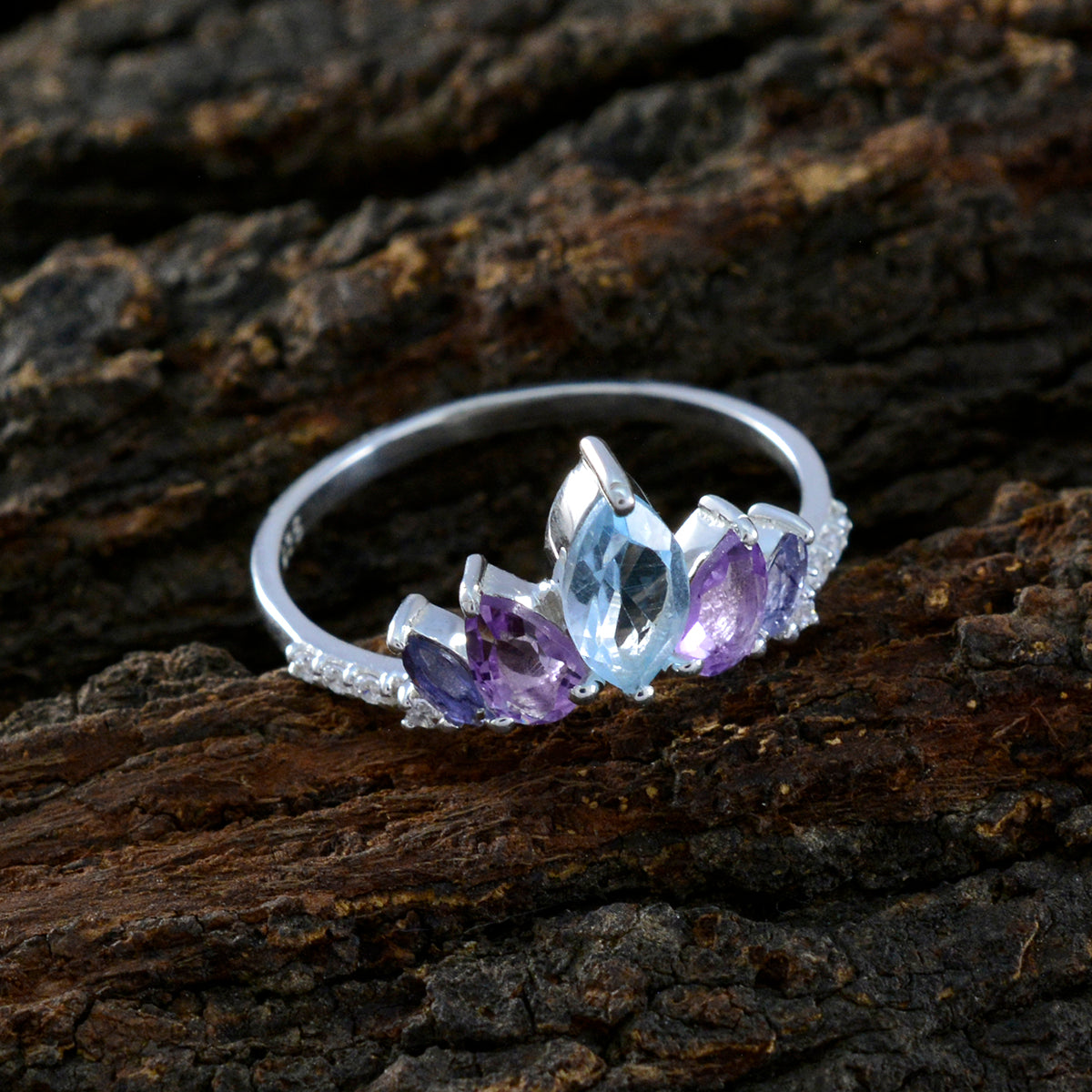 Sakura crown multicolor Penta Ring