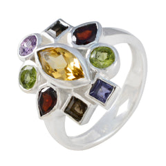 Noelia Cocktail multicolor navratna Ring