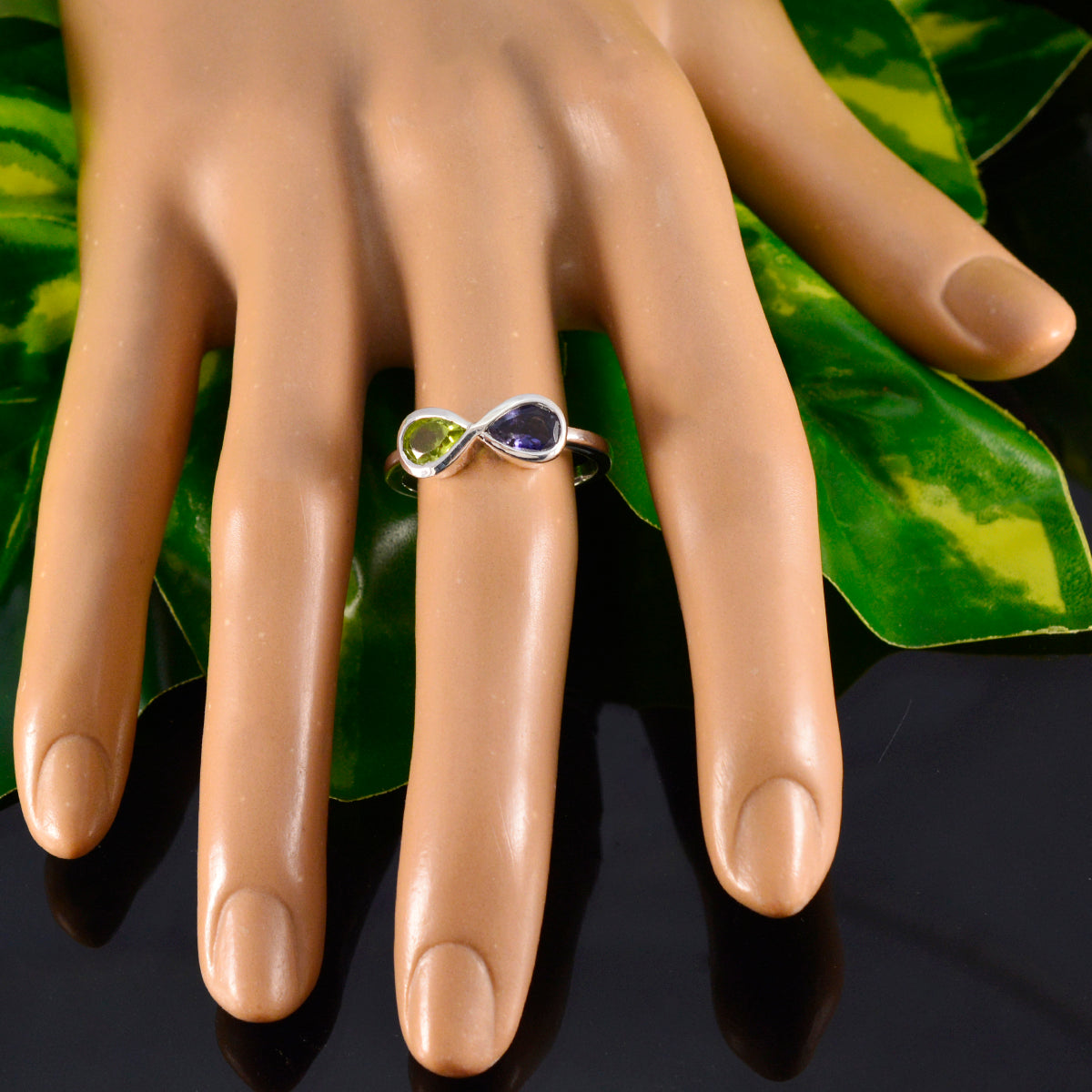 Hina Feminine multicolor Toi et Moi Ring