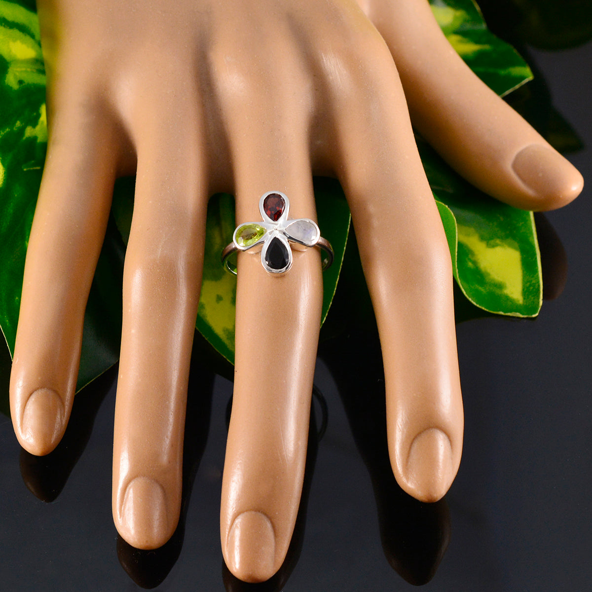 Dewi Floral multicolor quarter Ring