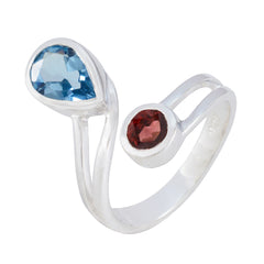 Siti Modern multicolor Toi et Moi Ring