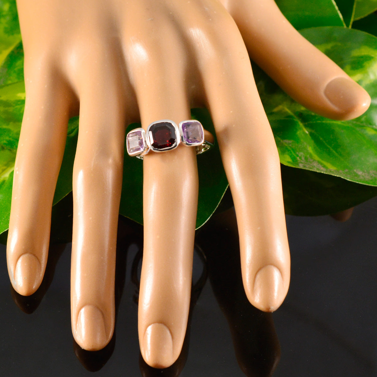 Mariana Abstract multicolor Trilogy Ring