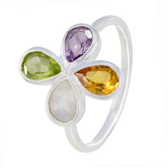 Nora Floral multicolor quarter Ring