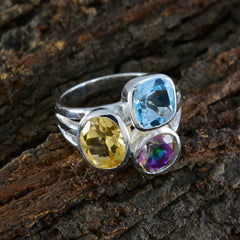 Priya Cocktail multicolor Trilogy Ring