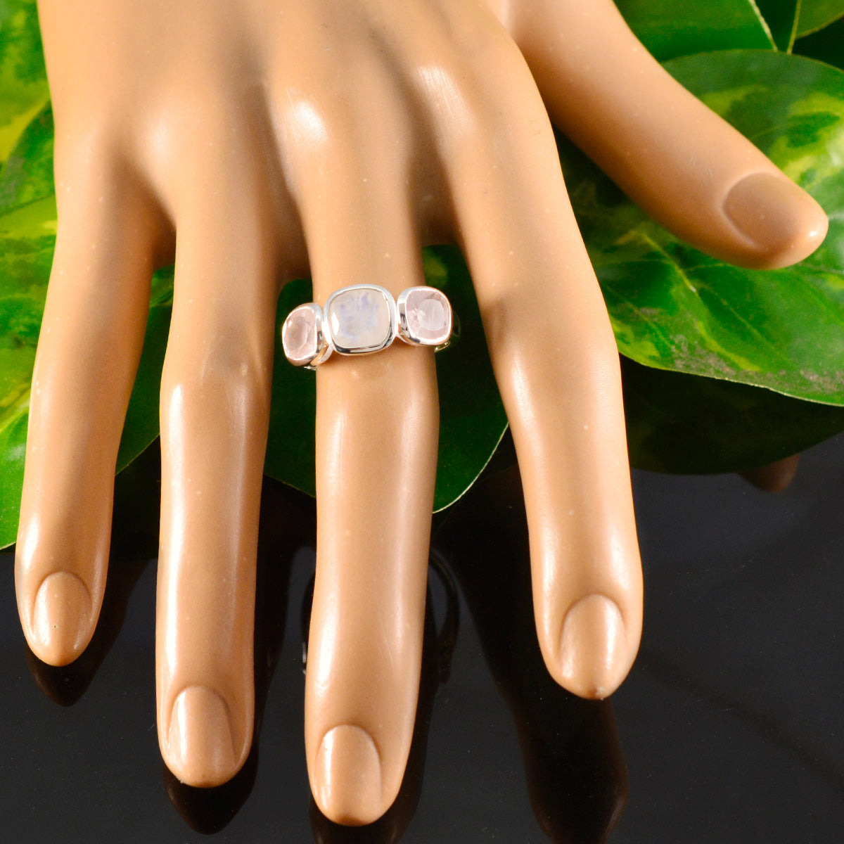 Inès Trendy multicolor Trilogy Ring