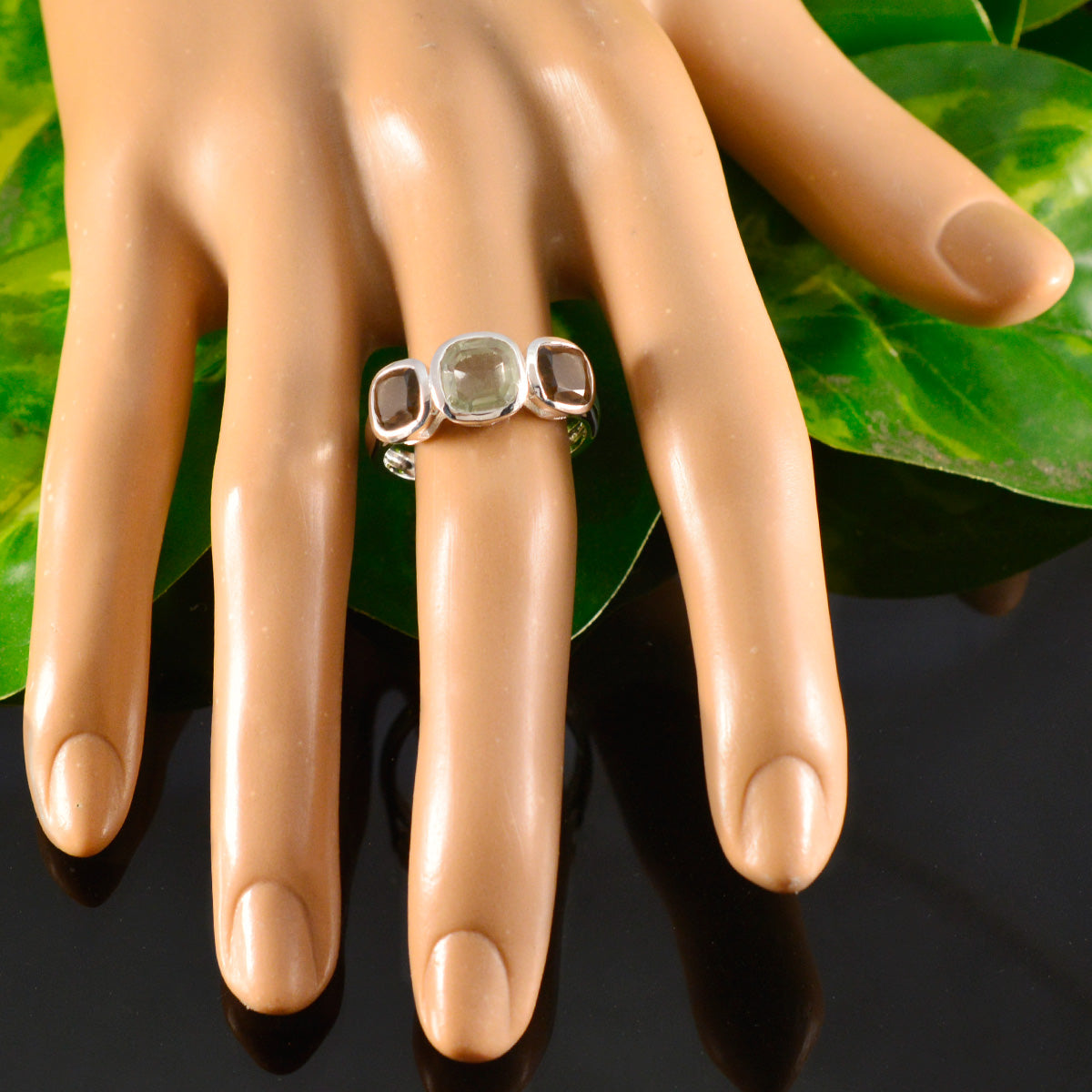 Riya Cultural multicolor Trilogy Ring
