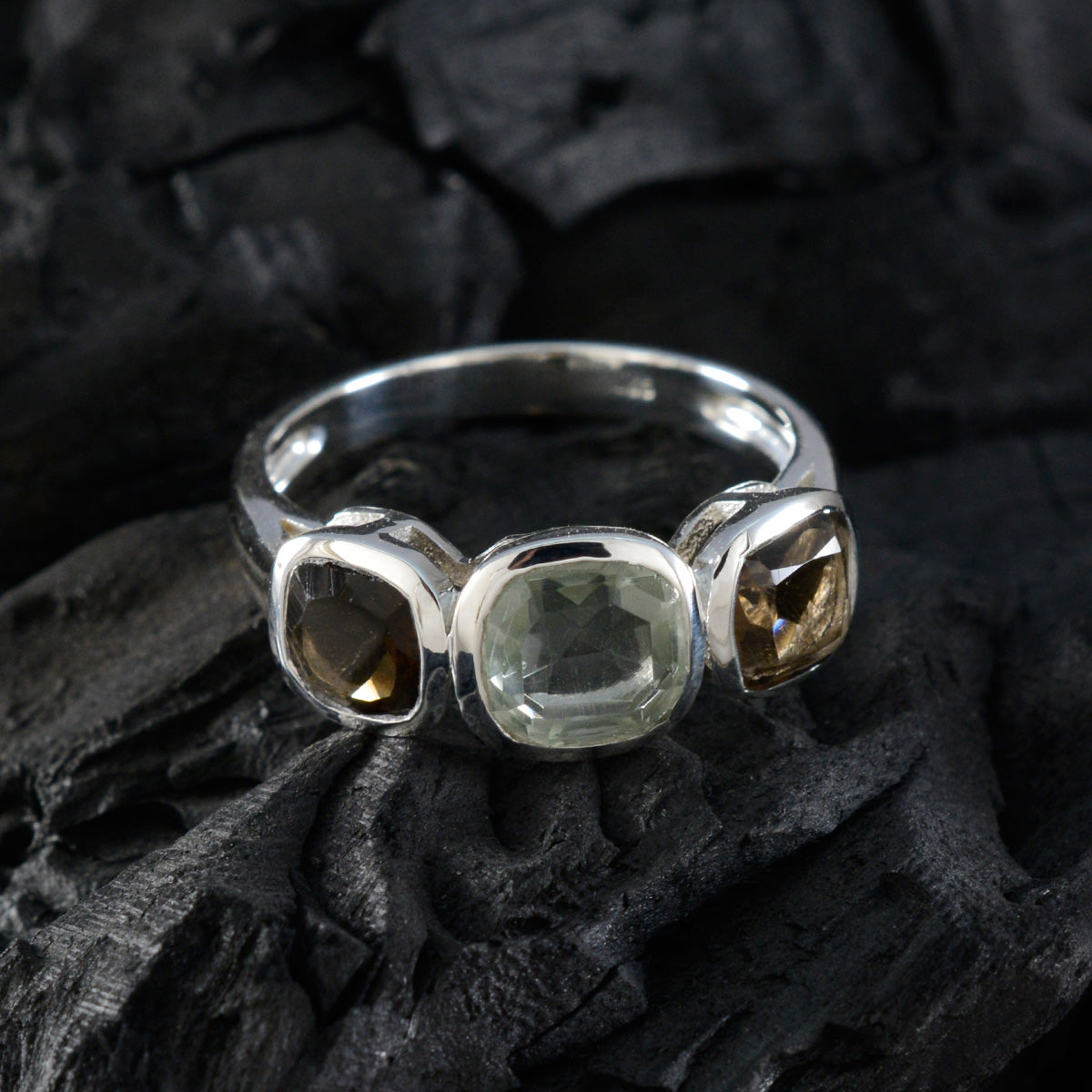 Riya Cultural multicolor Trilogy Ring