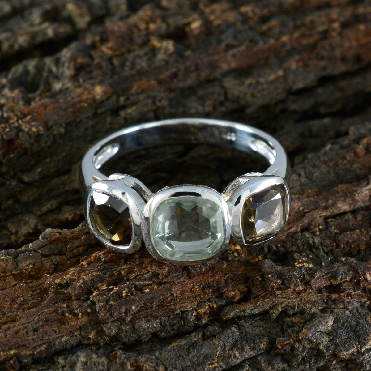 Riya Cultural multicolor Trilogy Ring
