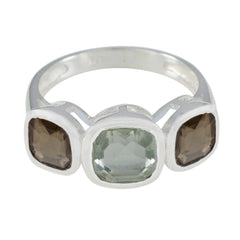 Riya Cultural multicolor Trilogy Ring Multi Stone Multicolor