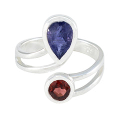 zazlle Cultural multicolor Toi et Moi Ring Multi Stone Multicolor