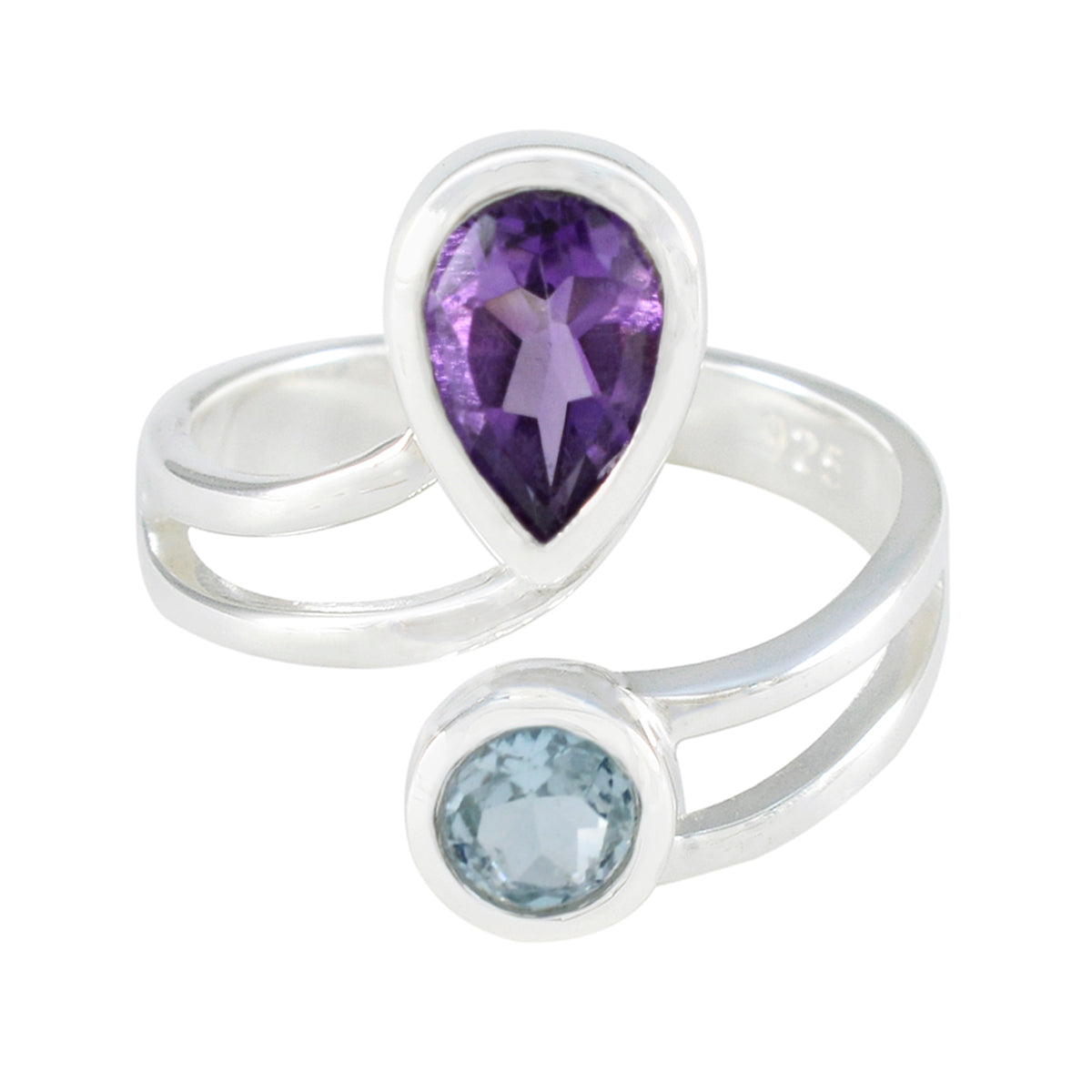 Aisha Romantic multicolor Toi et Moi Ring Multi Stone Multicolor