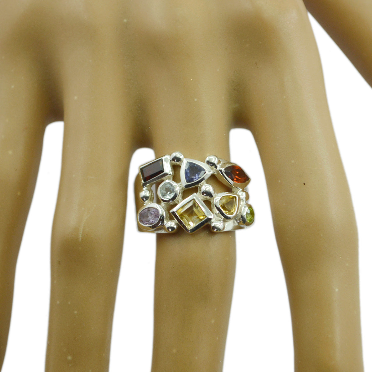 Florencia Cocktail multicolor multiple Ring