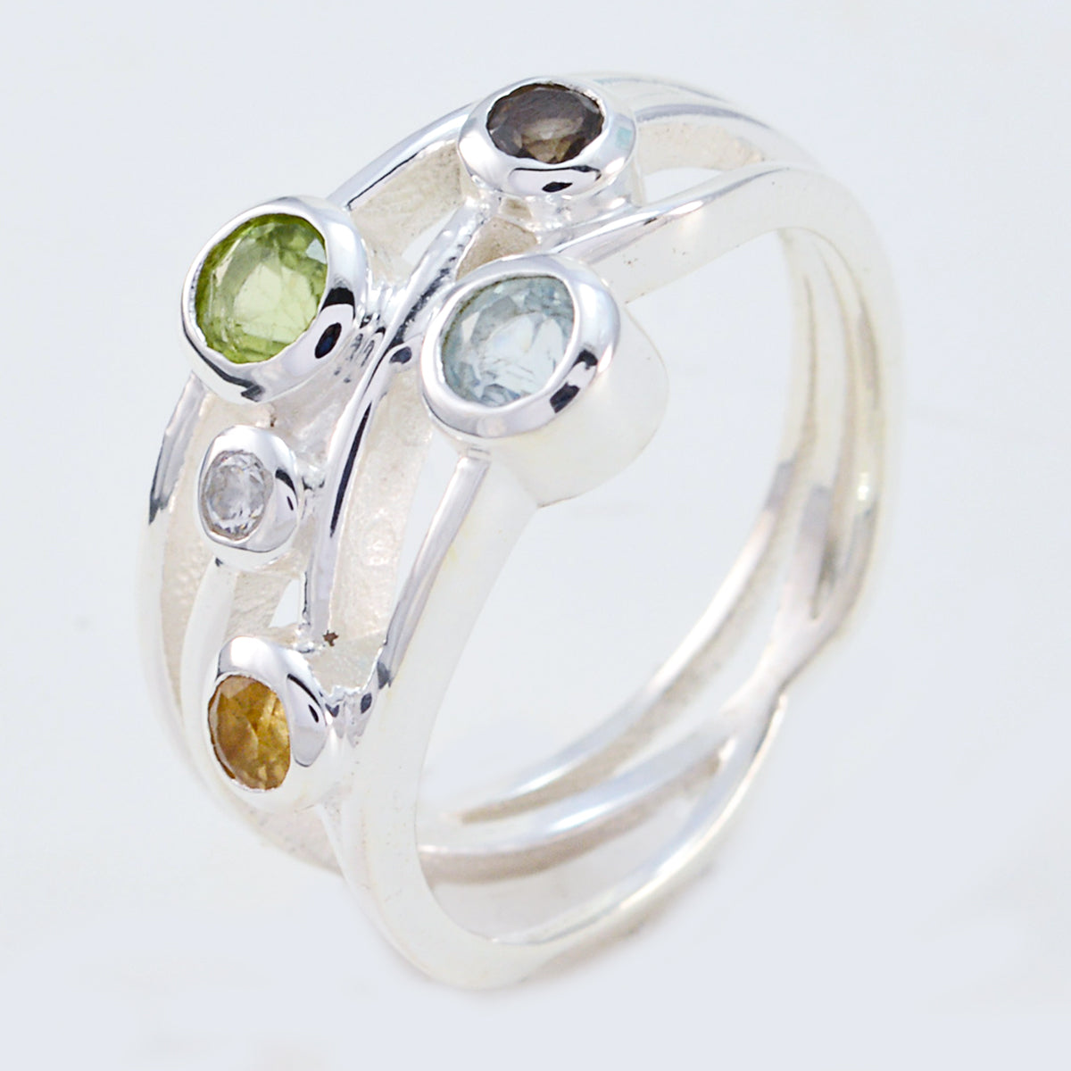 zazlle Modern multicolor Penta Ring
