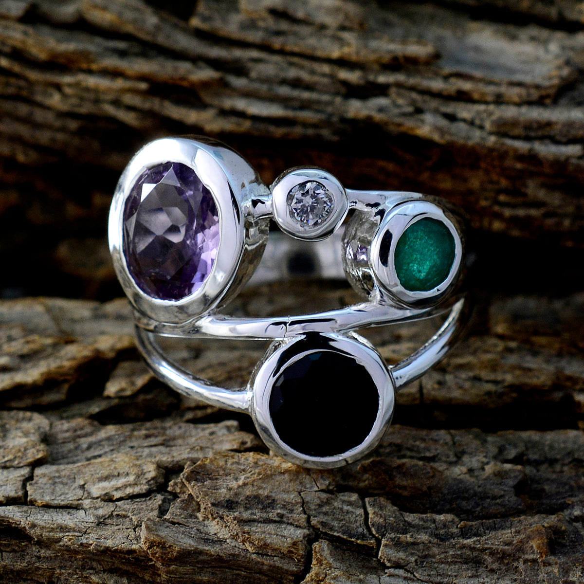 Katarina Abstract multicolor quarter Ring