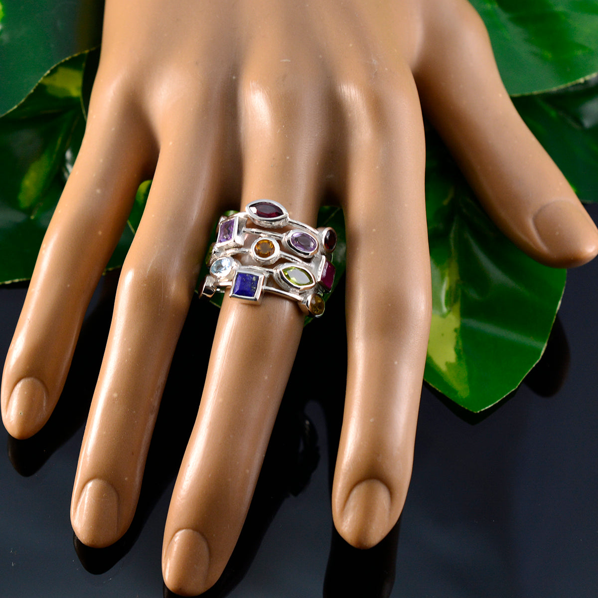 Grace Cocktail multicolor multiple Ring