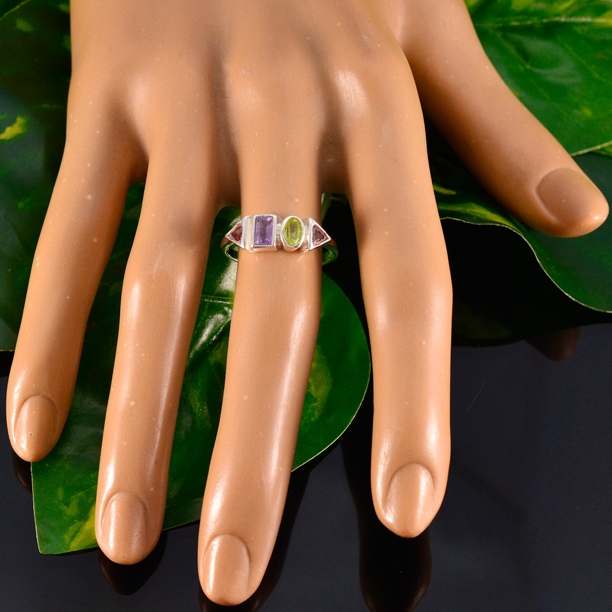 Angel Romantic multicolor quarter Ring