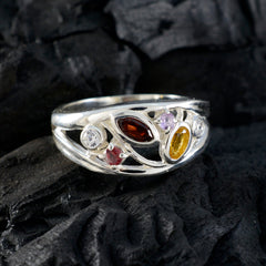 Alina Glamorous multicolor multiple Ring