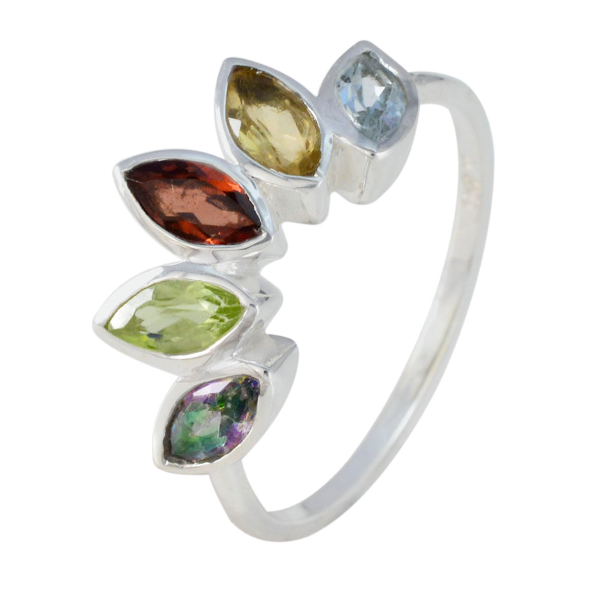 Ananya crown multicolor Penta Ring