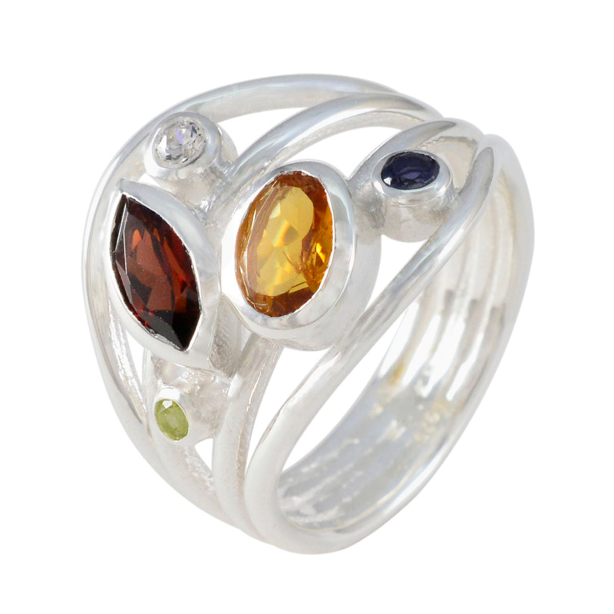 Laura Contemporary multicolor Penta Ring