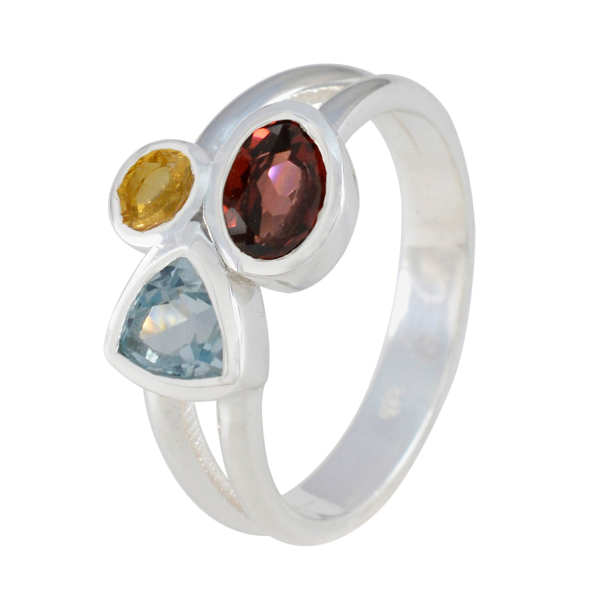 Saanvi Trendy multicolor Trilogy Ring