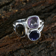 Riya Cocktail multicolor Trilogy Ring