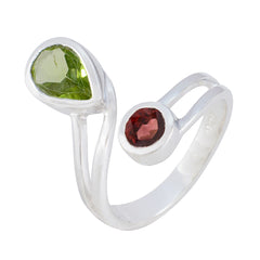 Ananya Luxurious multicolor Toi et Moi Ring