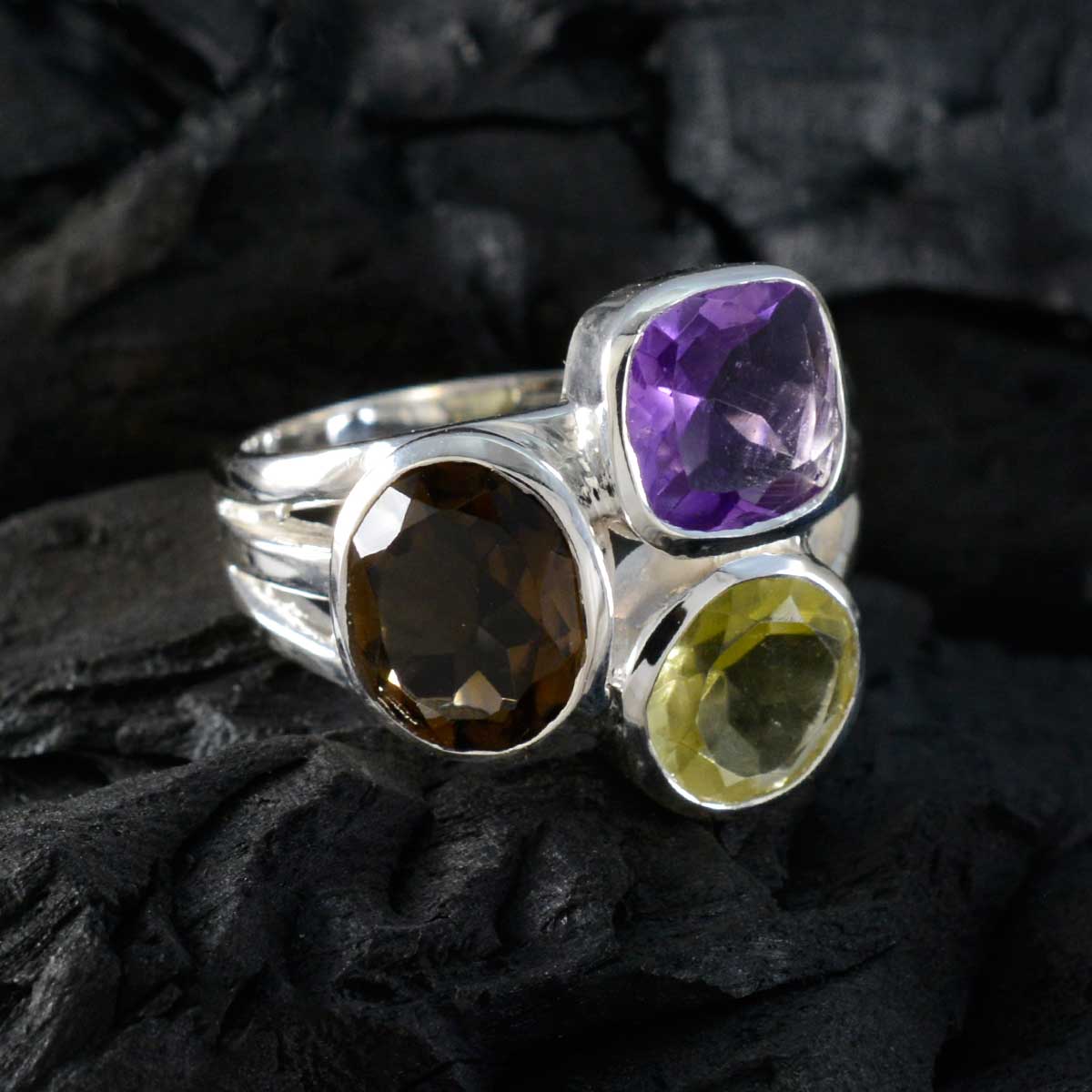 Elena Cocktail multicolor Trilogy Ring