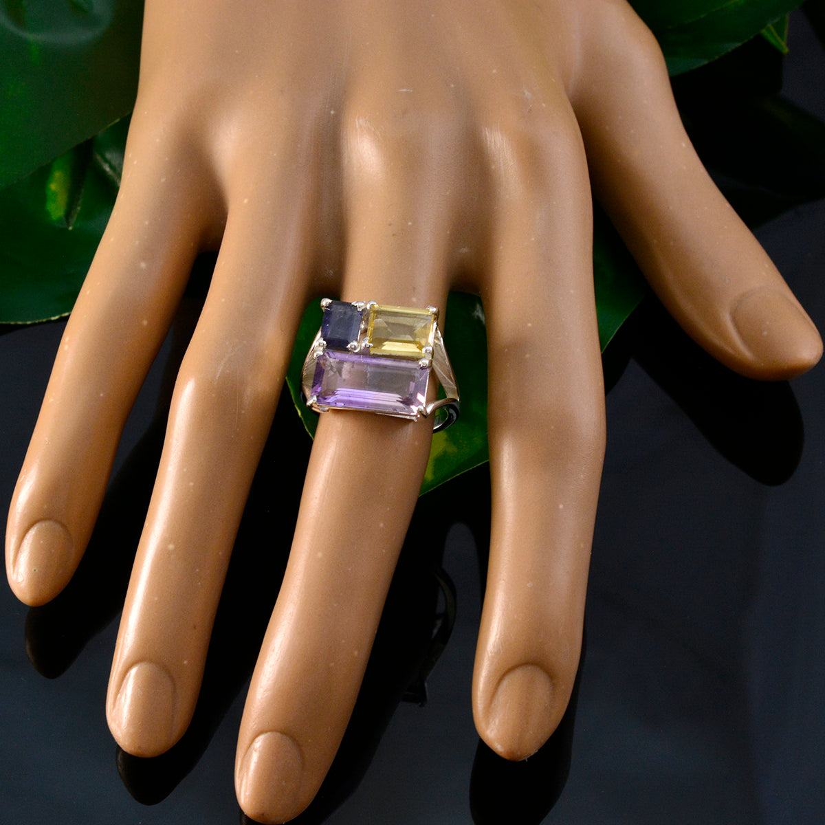 Kristine Trendy multicolor Trilogy Ring