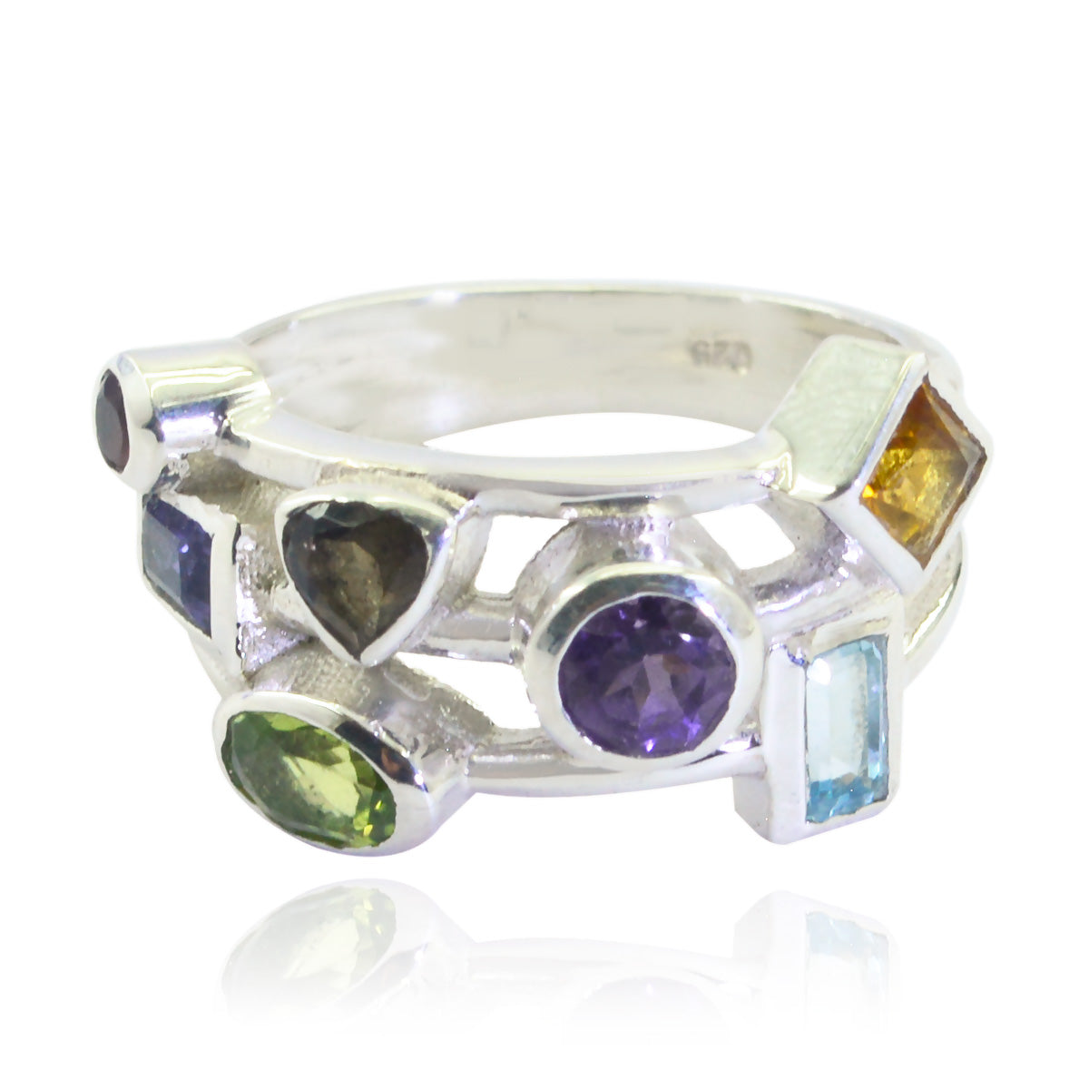 Riley Cocktail multicolor multiple Ring