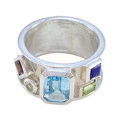 Alina Abstract multicolor Hexa Band Multi Stone Multicolor