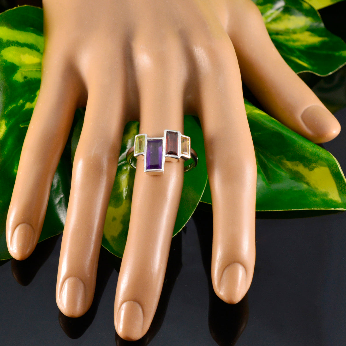 Ava Cocktail multicolor quarter Ring