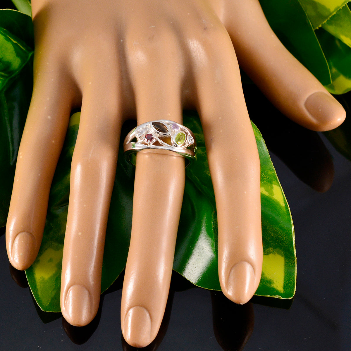 Amelia Sophisticated multicolor multiple Ring