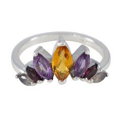 Li Lee crown multicolor Hepta Ring