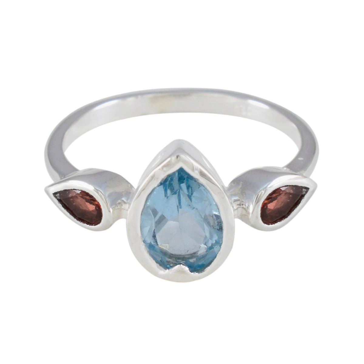 Soo-jin Trendy multicolor Trilogy Ring Multi Stone Multicolor