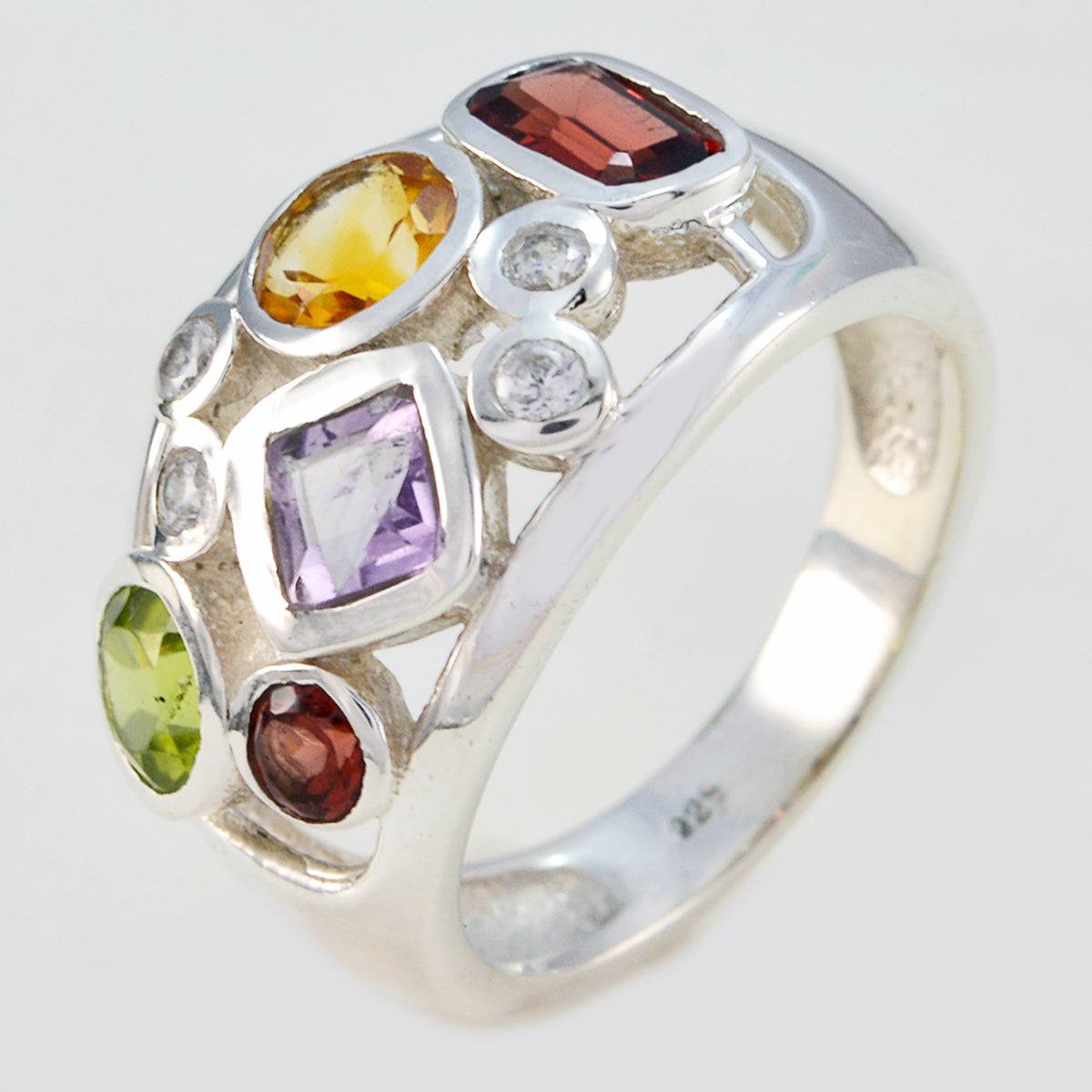 Putri Trendy multicolor quarter Ring