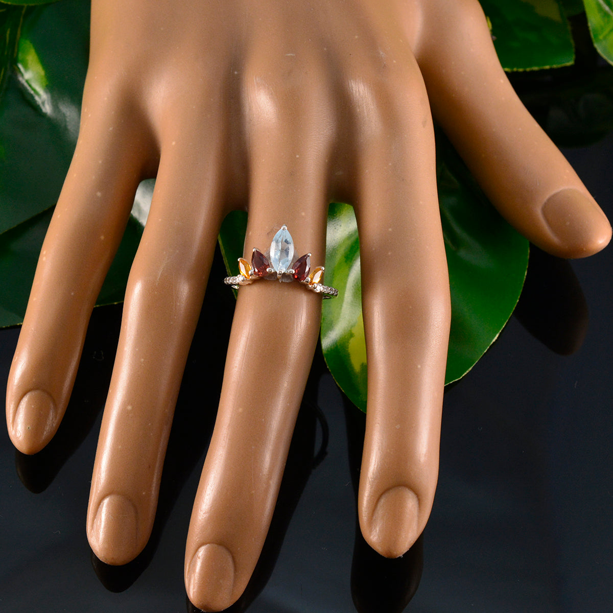 Lea crown multicolor Penta Ring