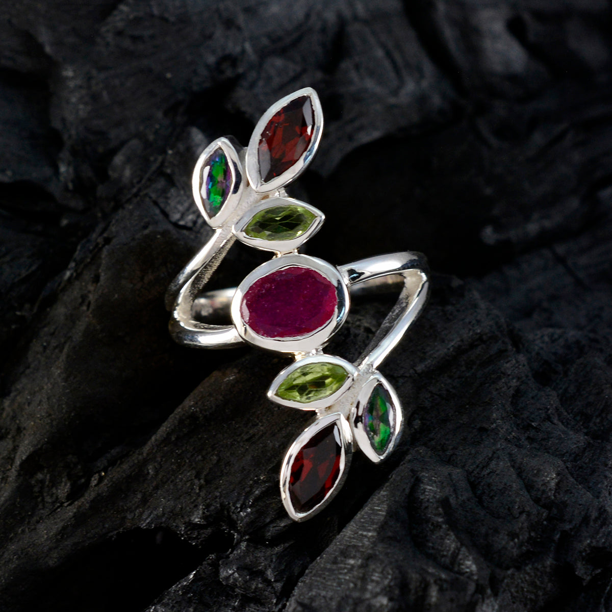 Audrey Cocktail multicolor Hepta Ring